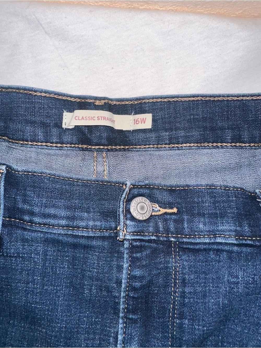 Levi's Indigo Blue Straight-Leg Jeans Back View - Picture 3 of 5